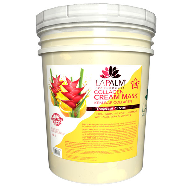 La Palm Collagen Cream Mask Bucket - Tropical Citrus