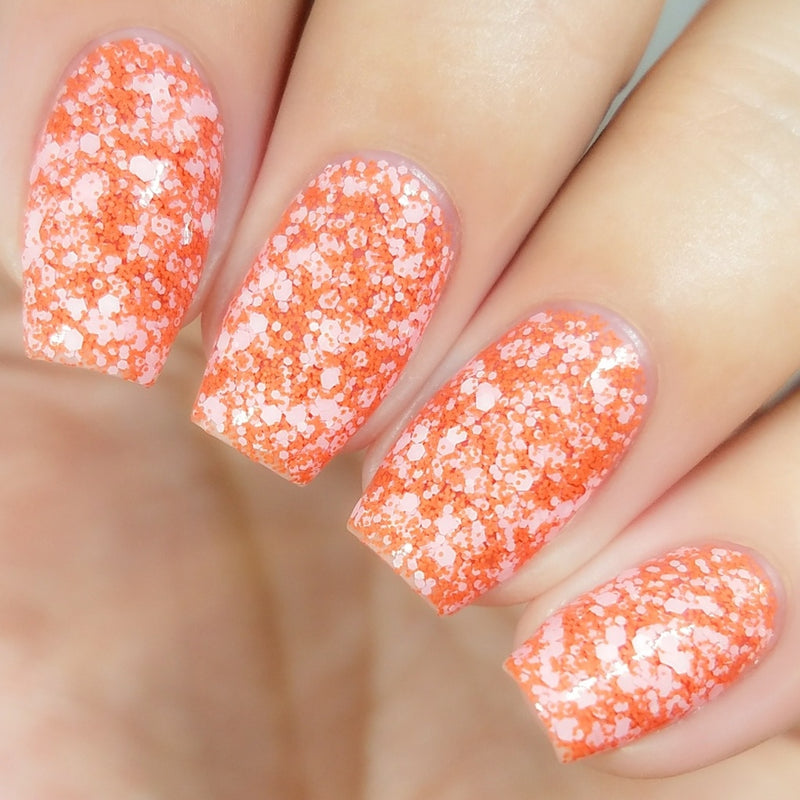 Nevada Orange Nail Glitter