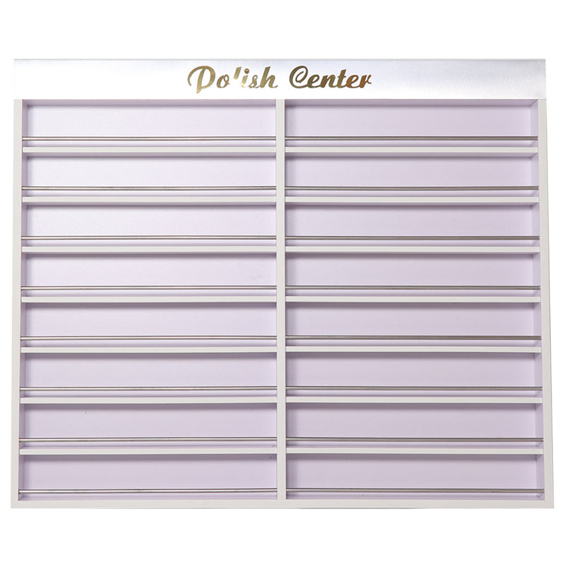 Polish Center 2 Sections - White Shiney Silver