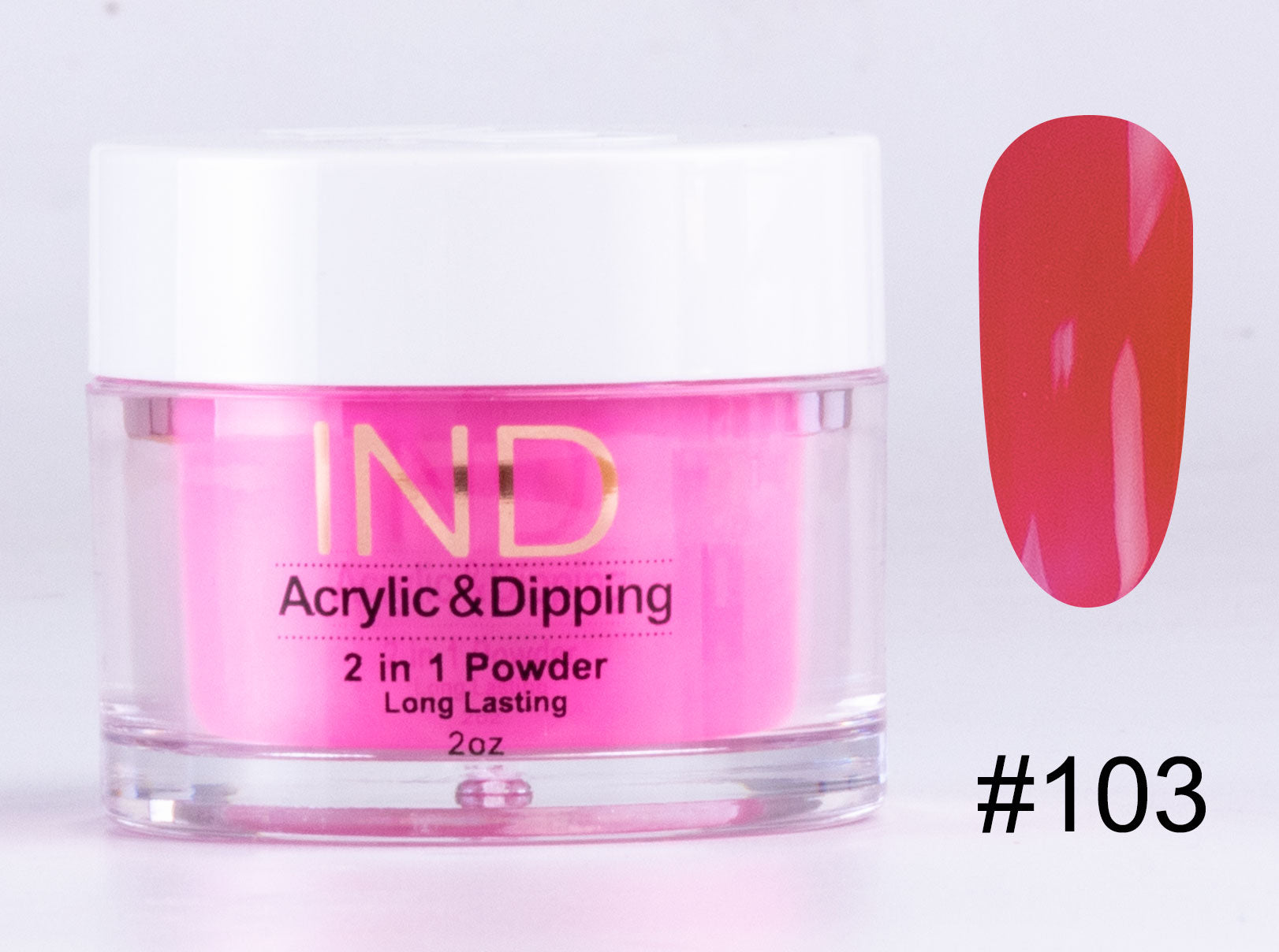 IND 2 In 1 Dip Acrylic Powder 2 Ounces - #103