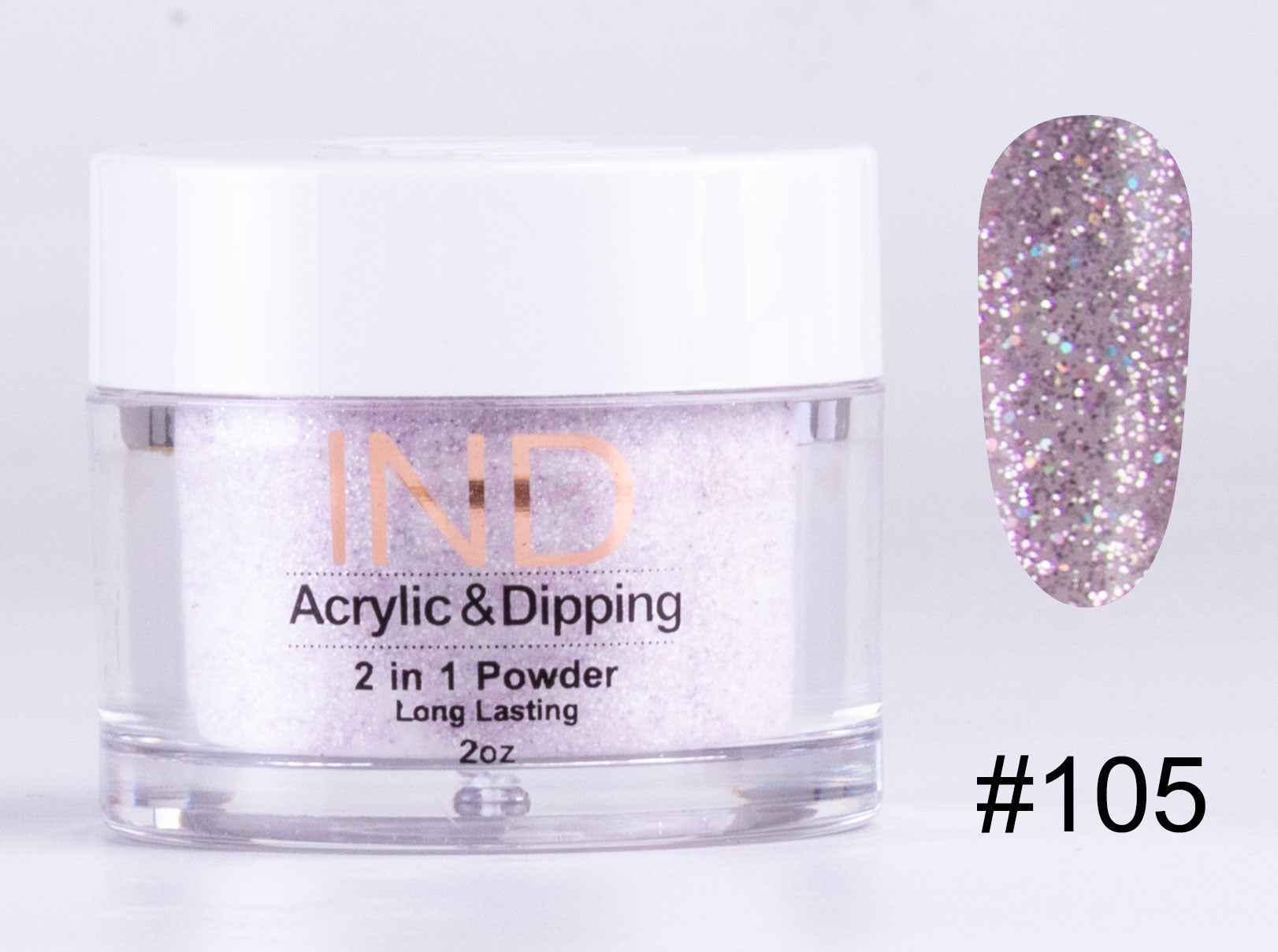 IND 2 In 1 Dip Acrylic Powder 2 Ounces - #105