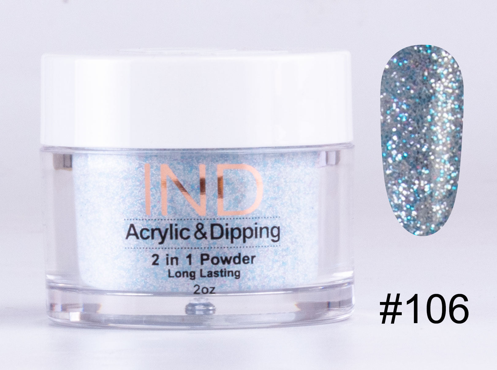 IND 2 In 1 Dip Acrylic Powder 2 Ounces - #106