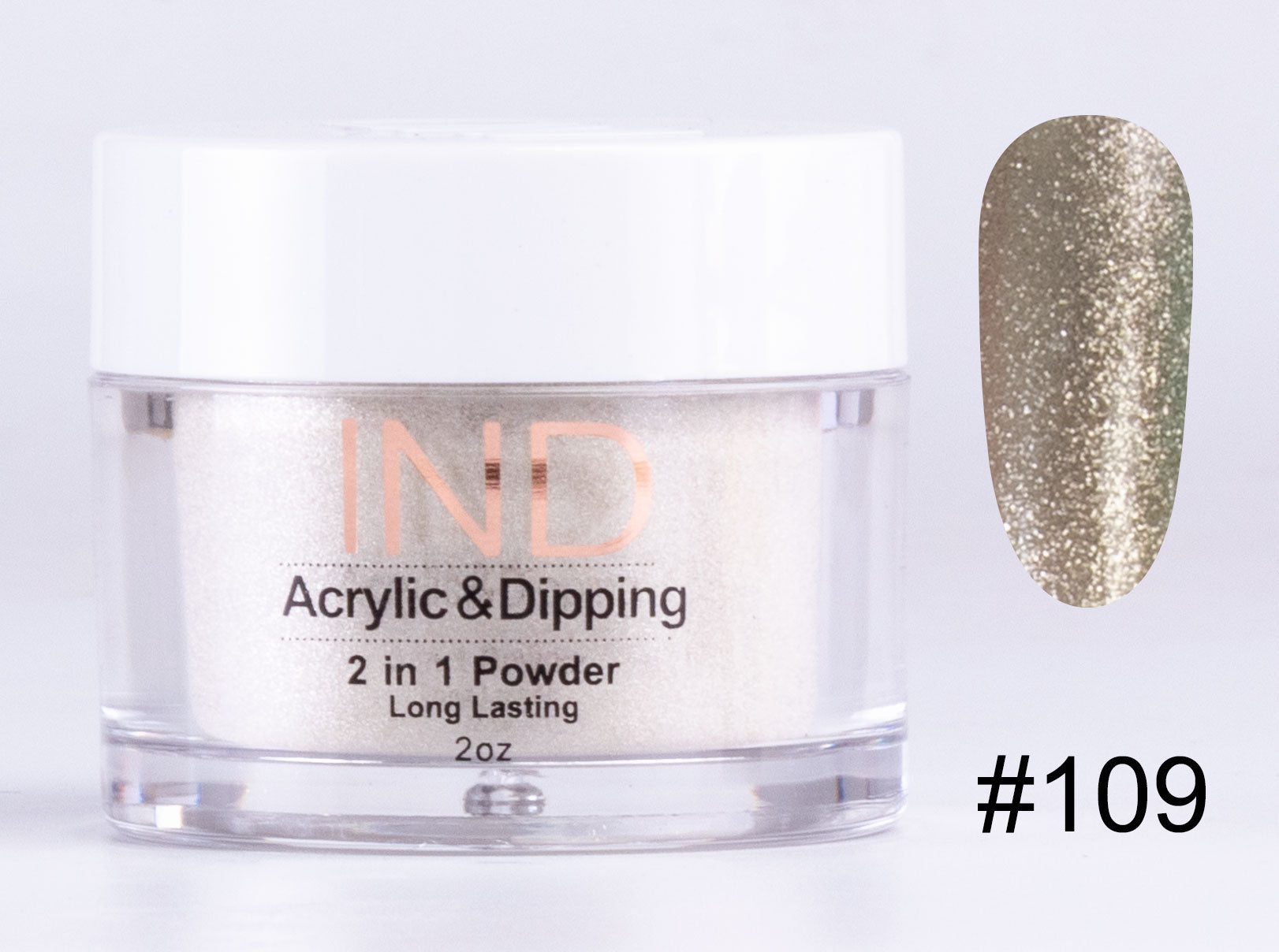 IND 2 In 1 Dip Acrylic Powder 2 Ounces - #109