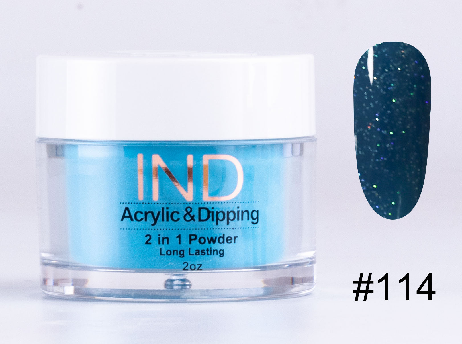 IND 2 In 1 Dip Acrylic Powder 2 Ounces - #114