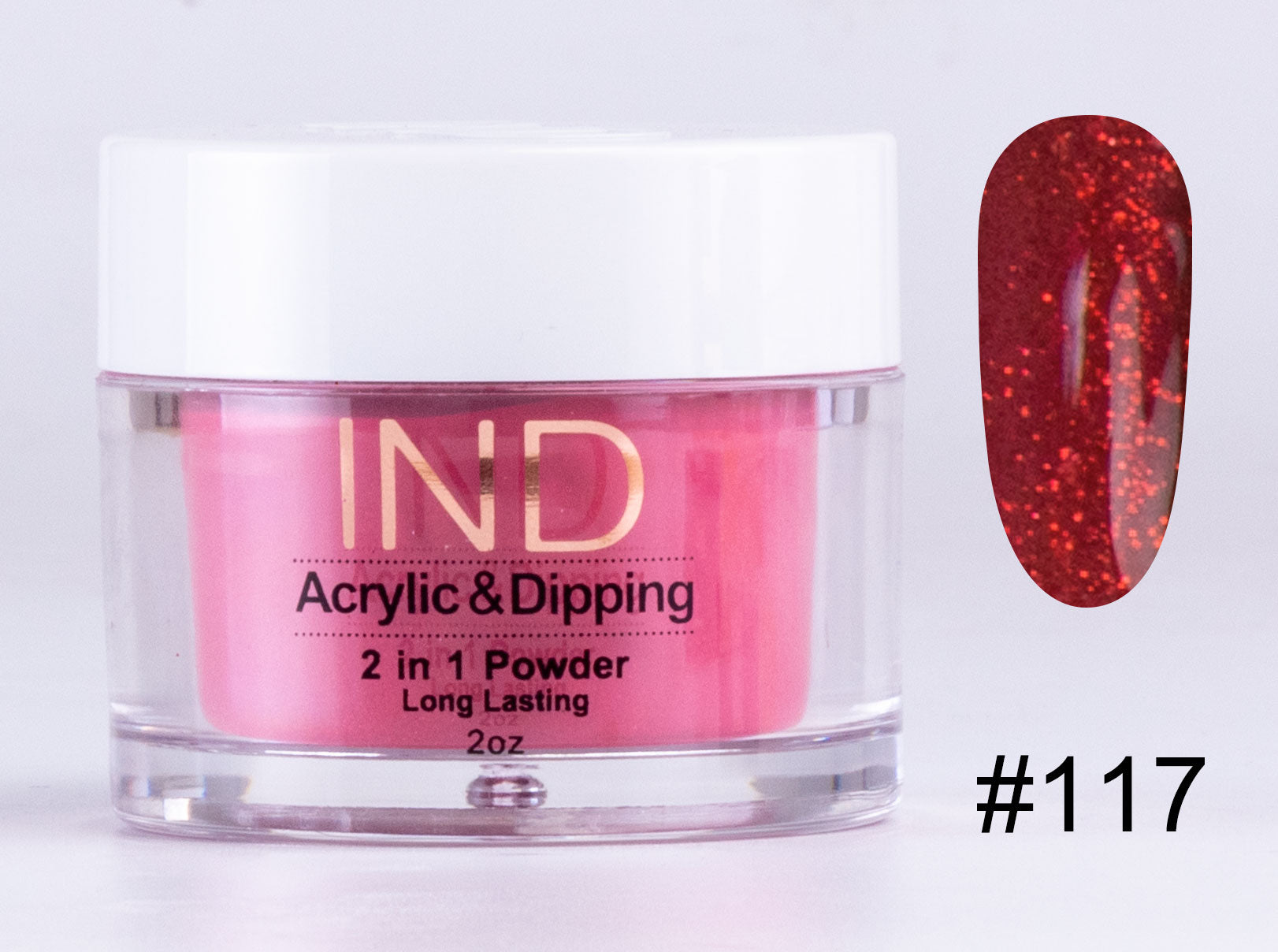 IND 2 In 1 Dip Acrylic Powder 2 Ounces - #117