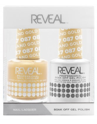 Reveal Duo Gel and Nail Lacquer Set - 087 Dipped In Gold