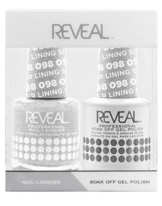 Reveal Duo Gel and Nail Lacquer Set - 098 Silver Lining