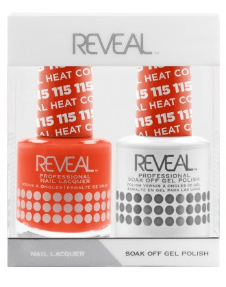 Reveal Duo Gel and Nail Lacquer Set - 115 Coral Heat
