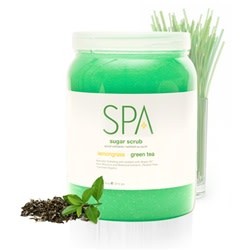 BCL Spa Sugar Scrub Lemongrass+Green Tea 64 oz