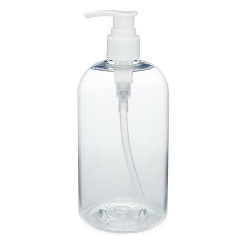 Empty PET Clear Bottle with Pump 16oz