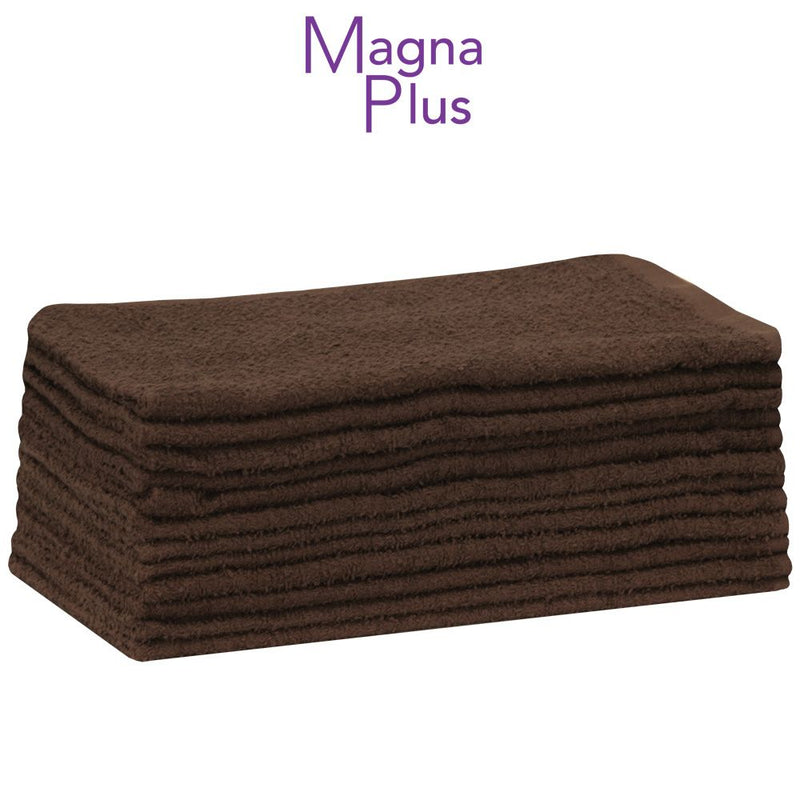 12 CHIẾC Khăn bông Magna Plus 100% Cotton - Nâu