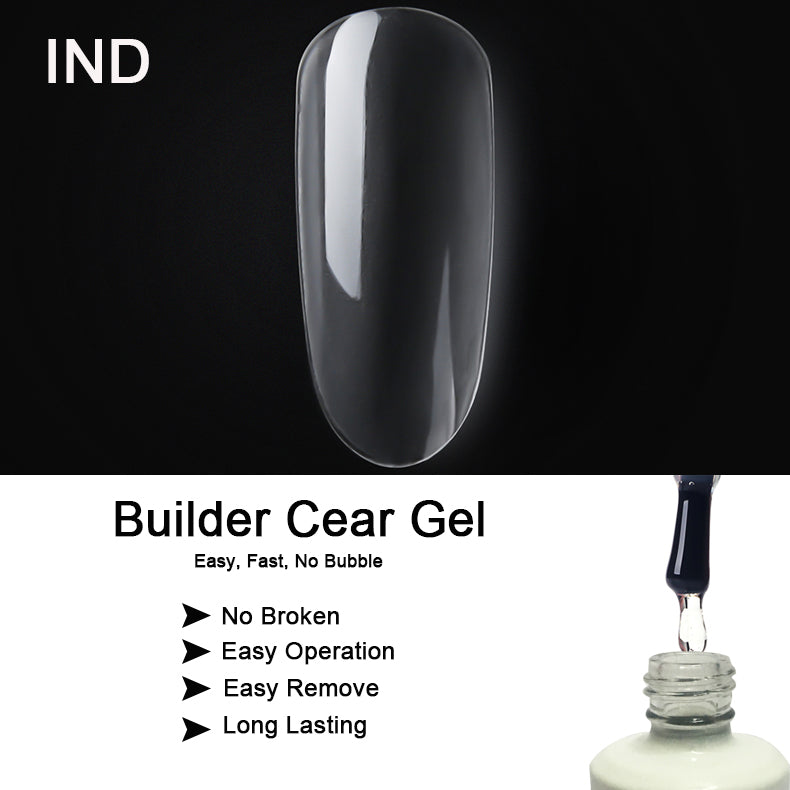IND BUILDER CLEAR GEL 8oz (Giảm giá đặc biệt: Mua 1 IND Builder Clear Gel 8oz Nhận 2 IND Builder Clear Gel 0,5oz Miễn phí)