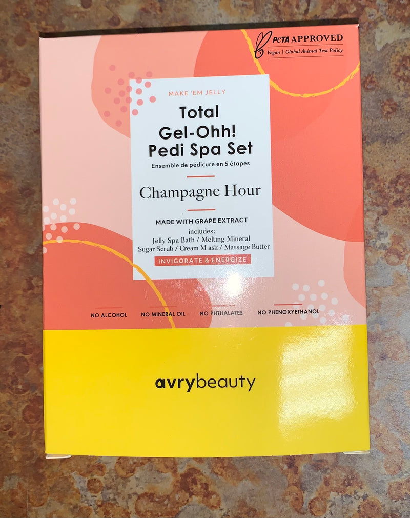 Avry Beauty Gel-Ohh Pedicure 5 Steps - Champagne Hour