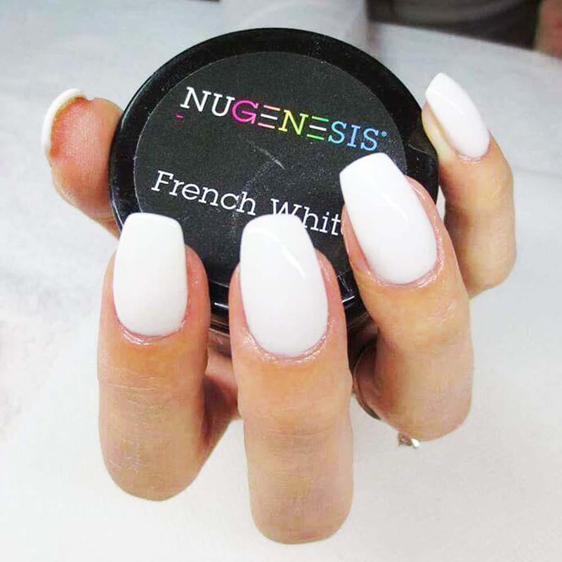 Nugenesis Dipping - Pink & White: French White 2 oz