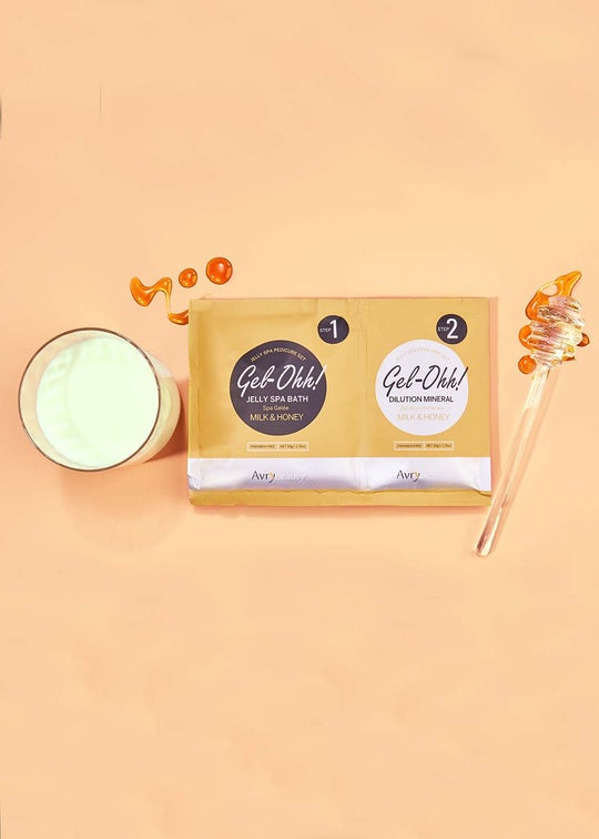 Avry Beauty Gel-Ohh Jelly Spa Bath - Milk & Honey