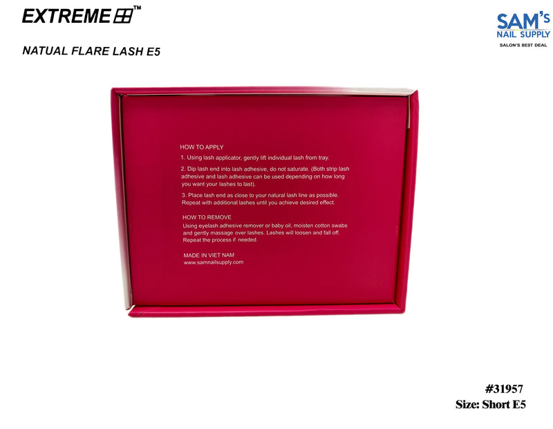 Extreme Natural Flare Lash Knot Free E5 - Short( Box/50)