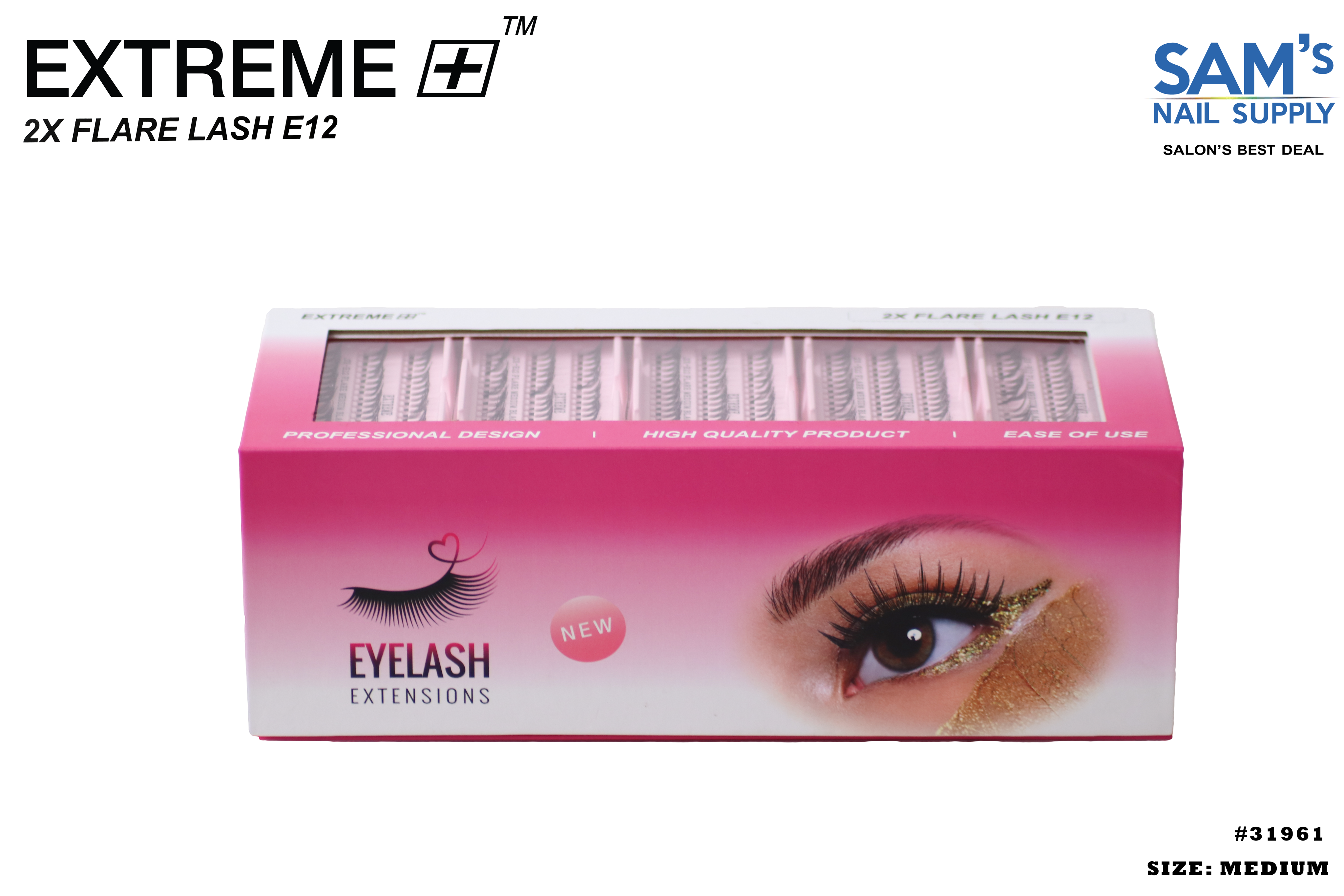 Extreme 2X Flare Lash E12 Knot Free - Trung bình