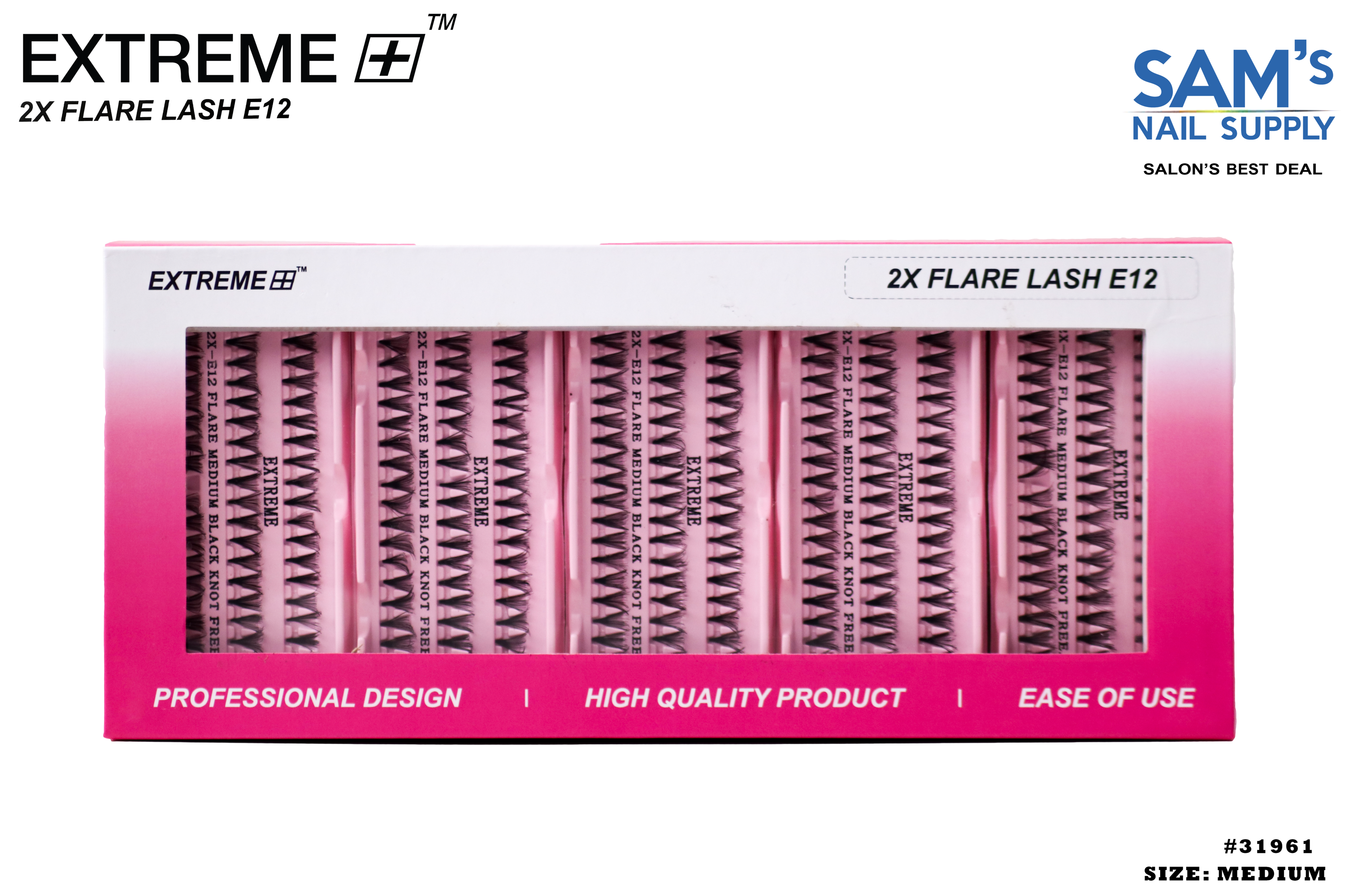 Extreme 2X Flare Lash E12 Knot Free - Trung bình