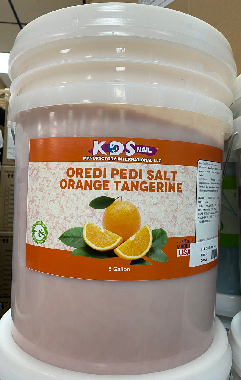 KDS Oredi Pedi Salt Bucket - Orange