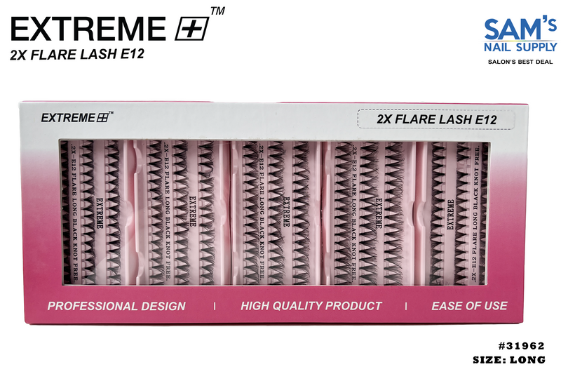 Extreme 2X Flare Lash E12 Knot Free - Dài