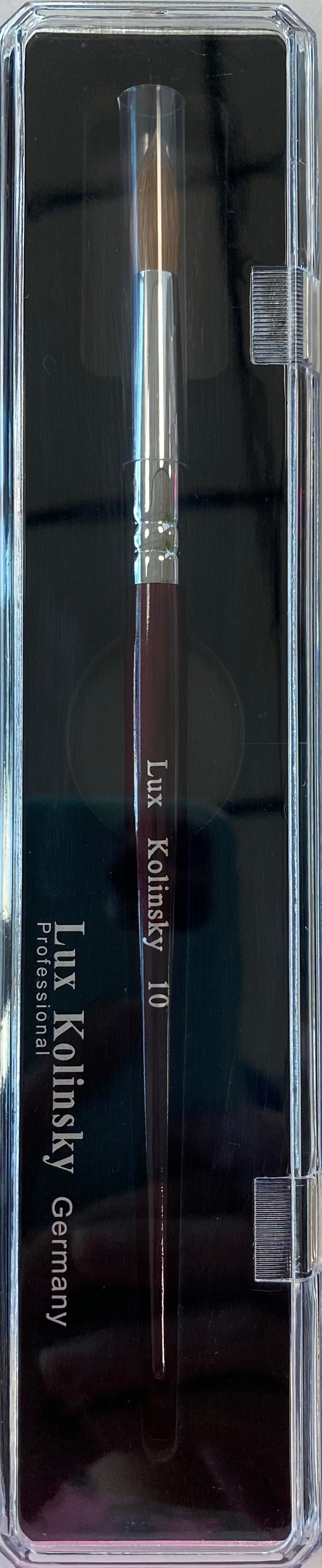 Lux 100% real Kolinsky Acrylic Nail Brush Round size