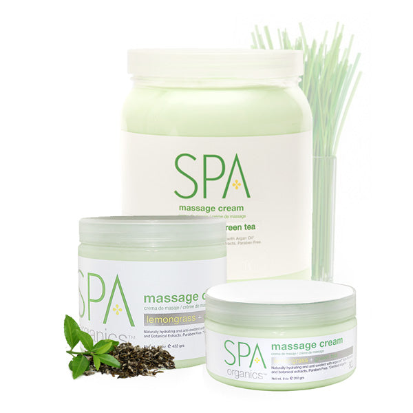 BCL Spa Massage Cream Lemongrass Green Tea (64 oz)
