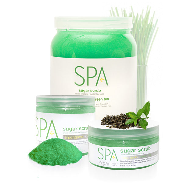 BCL Spa Sugar Scrub Lemongrass+Green Tea 64 oz