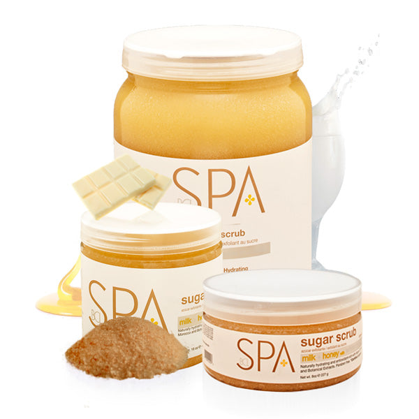 BCL Spa Sugar Scrub Milk + Honey with White Chocolate 64oz