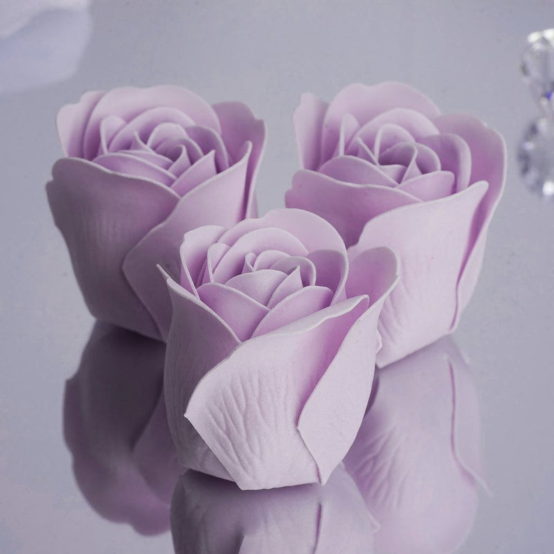 HappyFeet Petal Rose Flower Soap for Spa - Lavender
