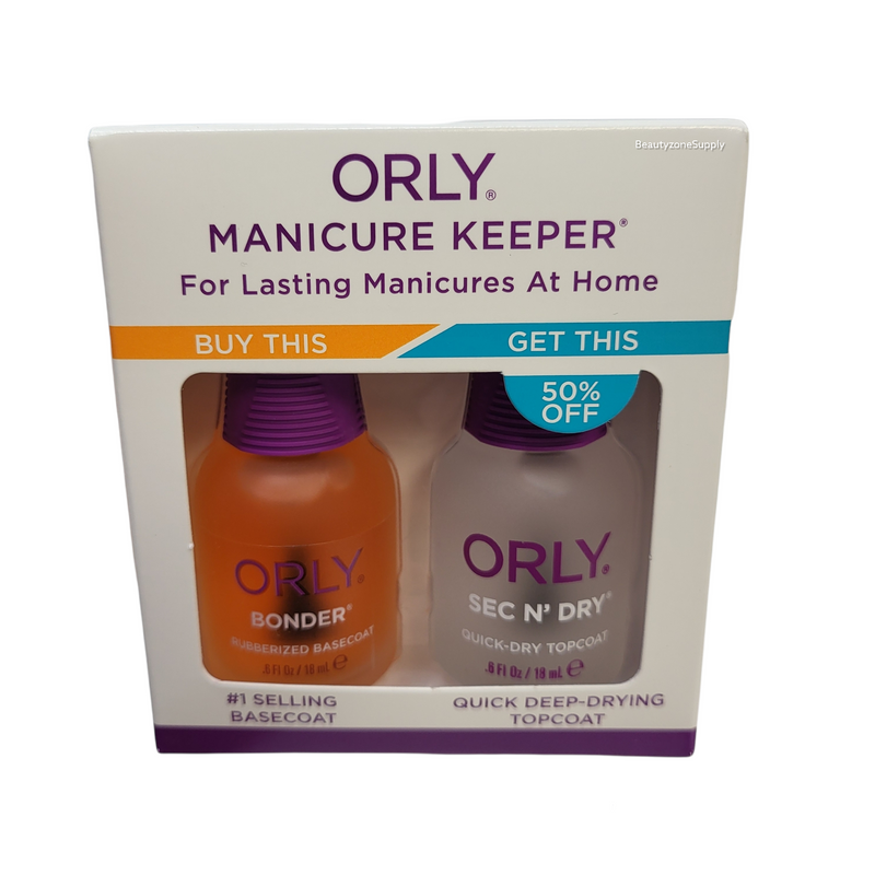 ORLY Manicure Keeper Duo Kit - ORLY Bonder & ORLY Sec N' Dry .6 fl oz
