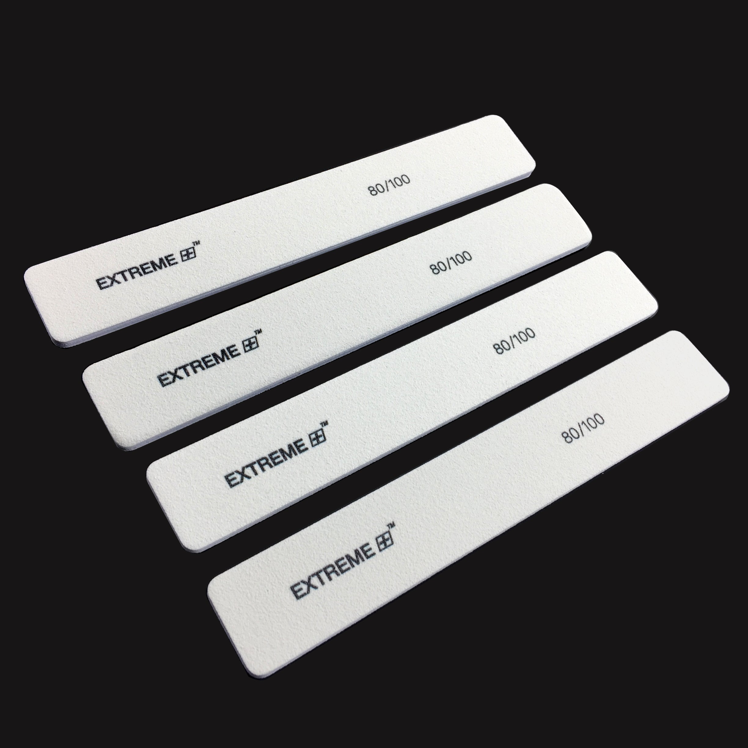 EXTREME+ Jumbo White Nail File 80/100 White Grit