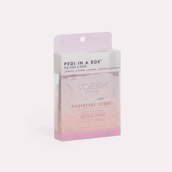 VOESH Pedi in a Box O2 Fizz 5 Step - Raspberry Sorbet