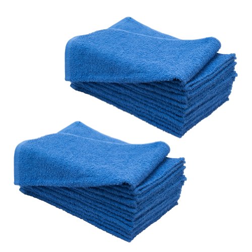 12 PCS Magna Plus Cotton Towels 100% Cotton - Royal Blue