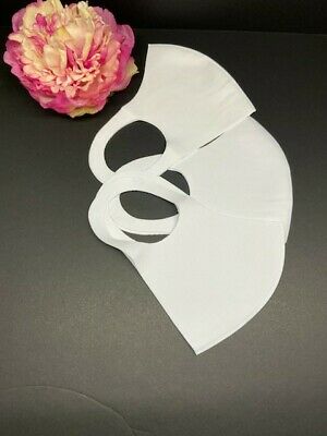 (2 PCS / Pack ) Cloth Face Mask Washable Reusable - White