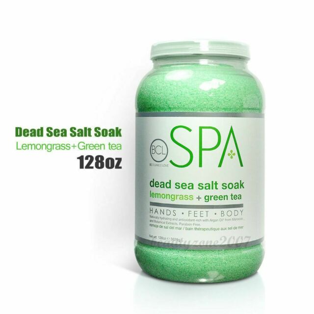 BCL Spa Dead Sea Salt Soak Lemongrass & Green Tea (128 oz)