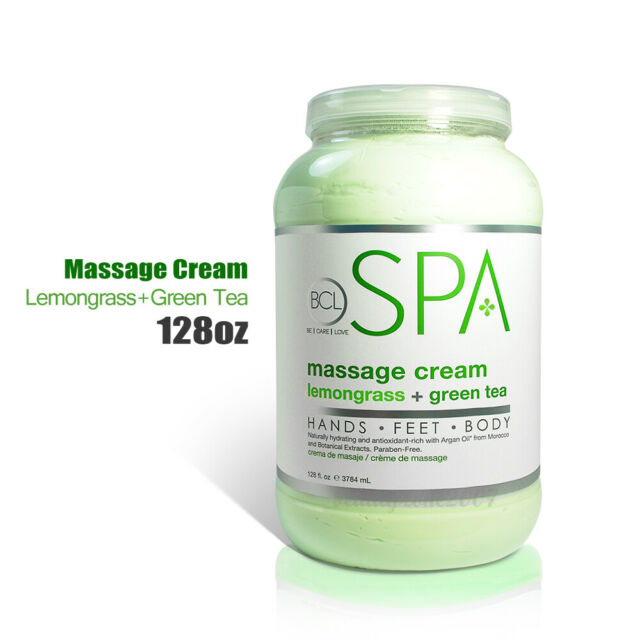 BCL Spa Massage Cream  Lemongrass & Green Tea (128 oz)