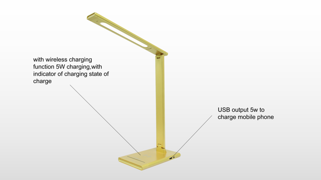EXTREME+ Wireless Charging Led Table Lamp With USB Charge Mobile 24110