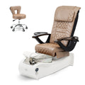 Thunder Pedicure Spa Chair - White Base - Unicorn Bowl - Carbon Fiber