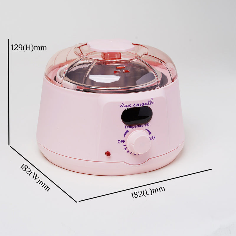 Wax Warmer for Hair Removal Melting Wax Pot Waxing Kit Wax Machine Portable  Professional Hot Wax Warmer for Women Home Use(500ML-Pink)
