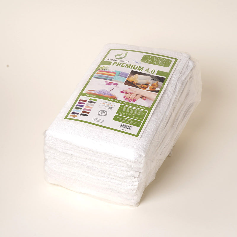 GreenBeauty Premium 4.0 Cotton Hand Towel 16 x 27 in (1 Dozen)